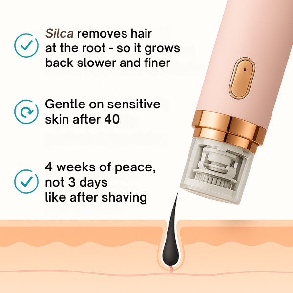 Silca - Finally, End Your Menopausal Mustache!